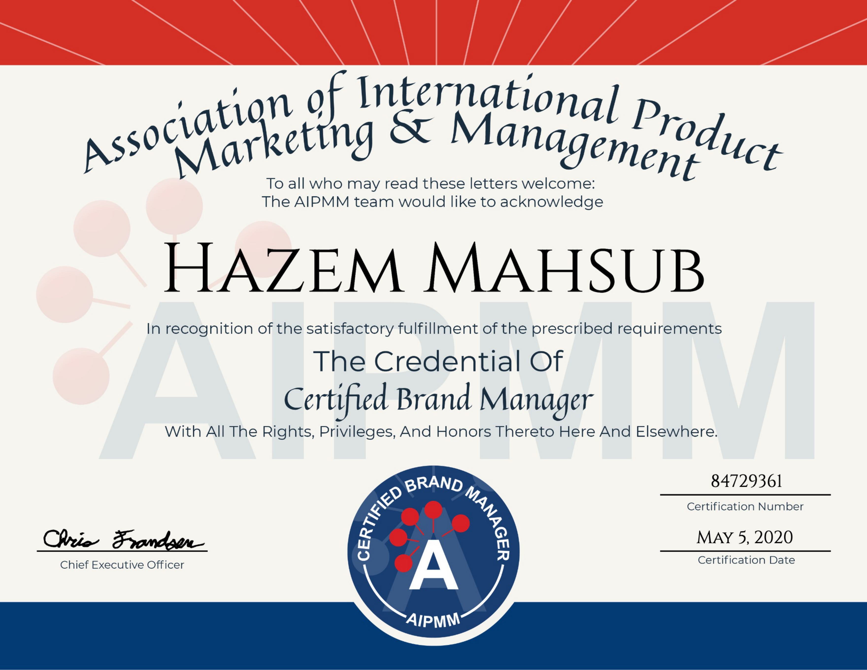 Certified Brand Manager